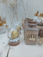 fles breed met kurkdop